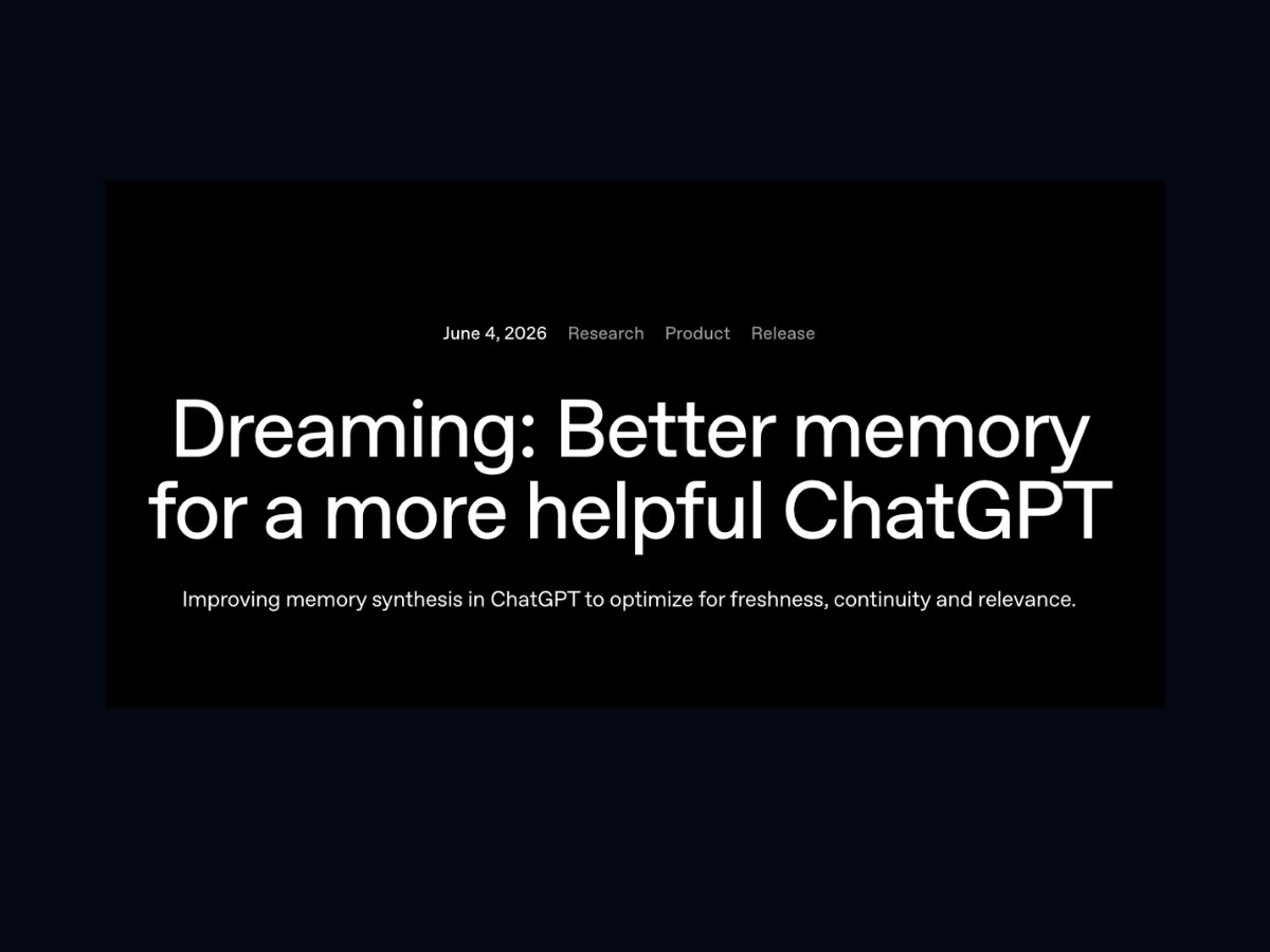OpenAI's Dreaming V3 Gives ChatGPT Self-Updating Memory